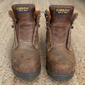 CAROLINA | Men's Leather Work Boots  No Laces Size 11.5
